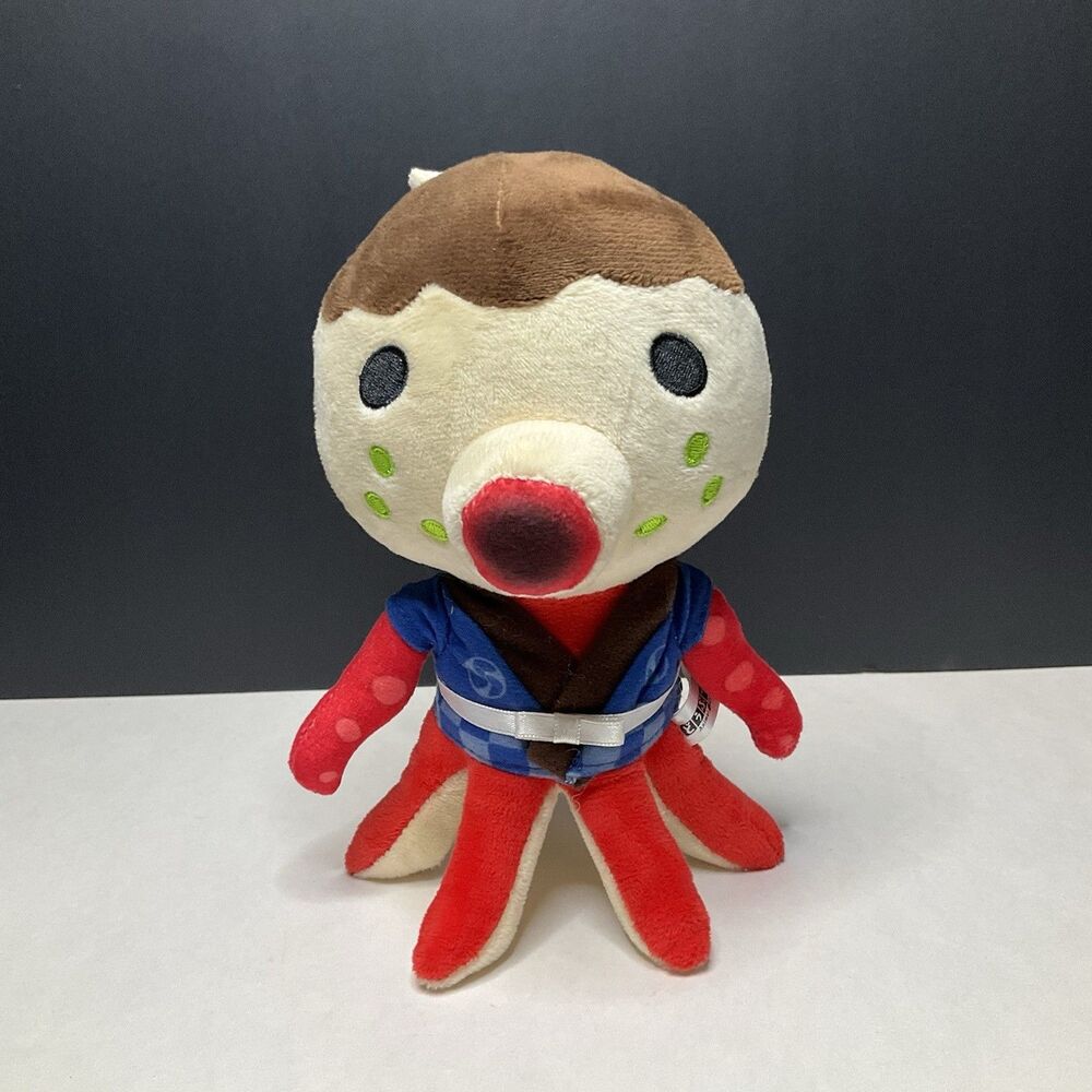 Nintendo Animal Crossing New Leaf Octopus Villager Zucker Stuffed Plush Doll 8"